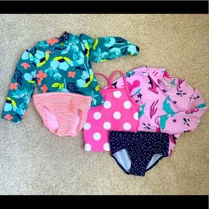 Carter’s Baby Girl Swim Bundle 12 Month